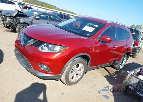 2016 Nissan Rogue Sl из США, поврежденный, VIN KNMAT2MV8GP698212